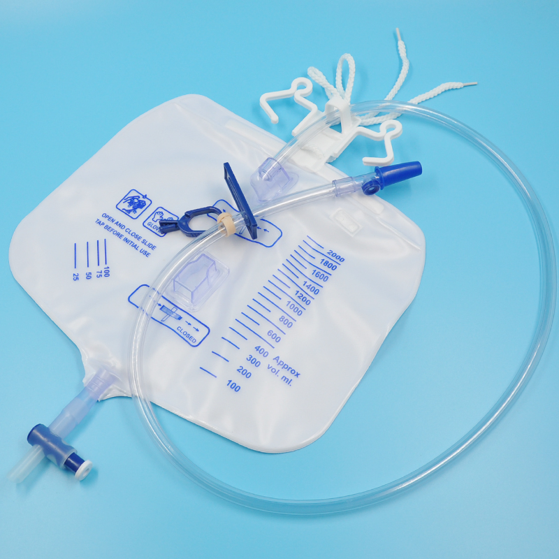 CE Certificated China Needleless Sampling Port Sterile Luxury 2000ml 2500ml 4000ml 5000ml 10000ml Close System Urine Drainage Bags Collection Bag