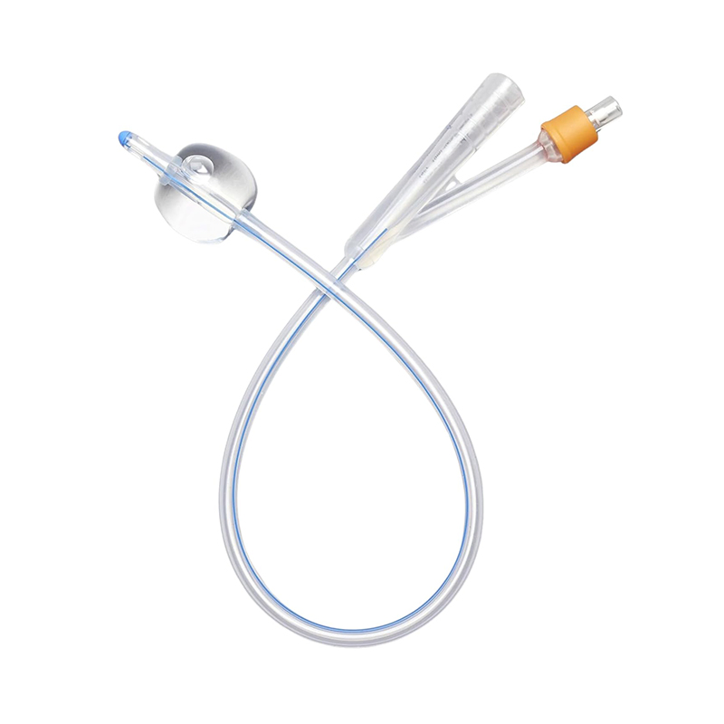 Long Term Urinary Drainage 100% Silicone Smooth Tip Silicone Foley Catheter for Clinical Use