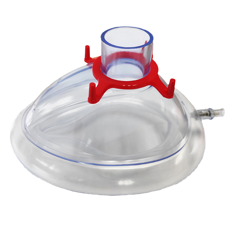 Disposable Medical PVC Transparent Adult Anesthesia Mask Face Mask Size 4