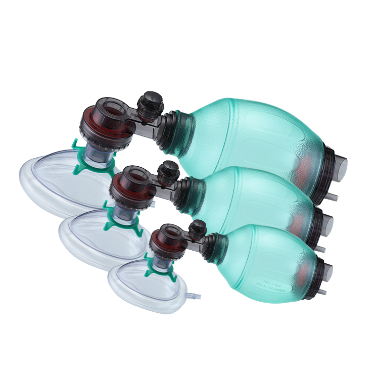 High Quality FDA Silicone Manual Resuscitator / Ambu Bag Manufacturer