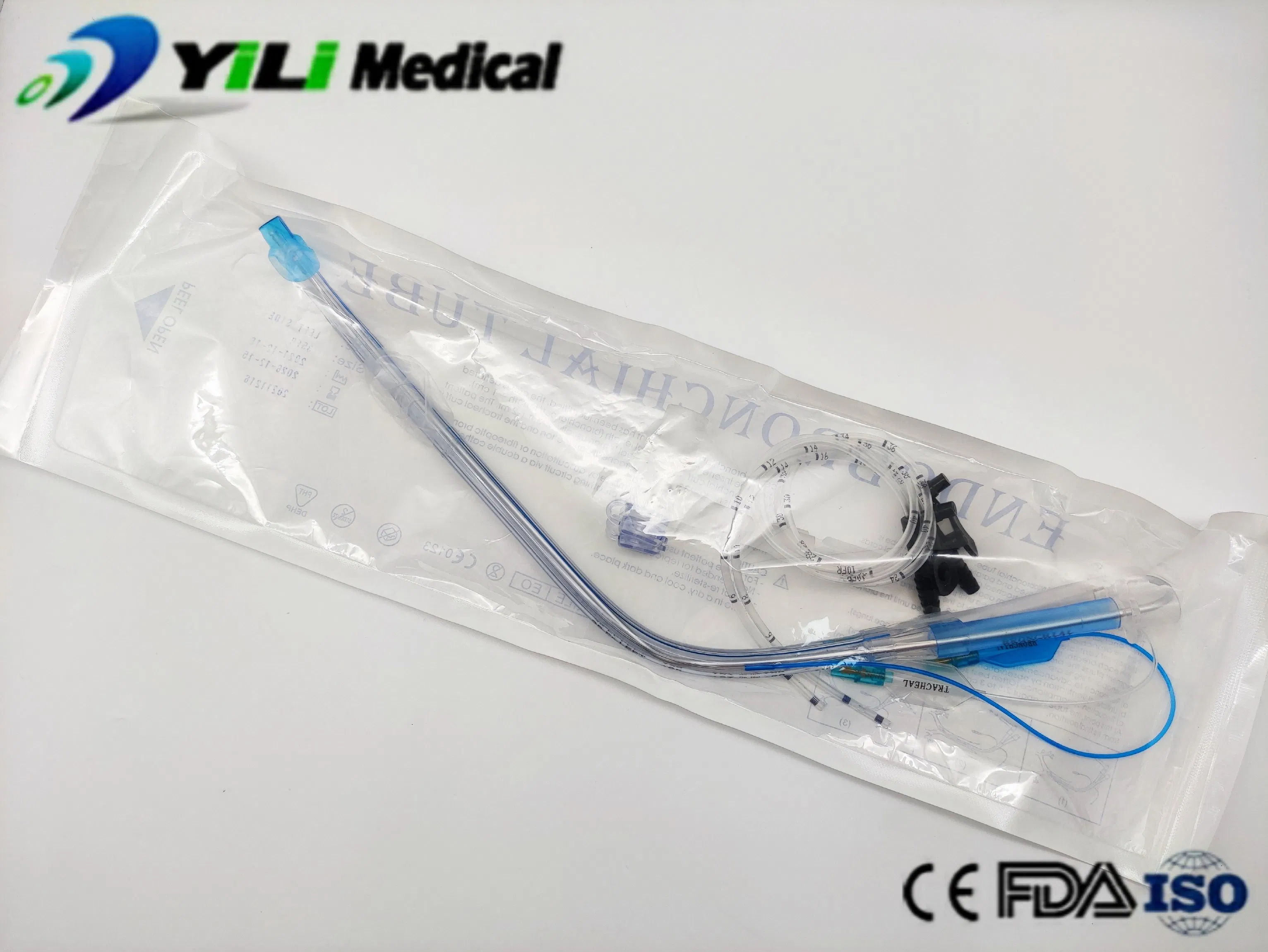 Respiratory Anesthesia Medical Disposables Double Lumen Endotracheal Tube