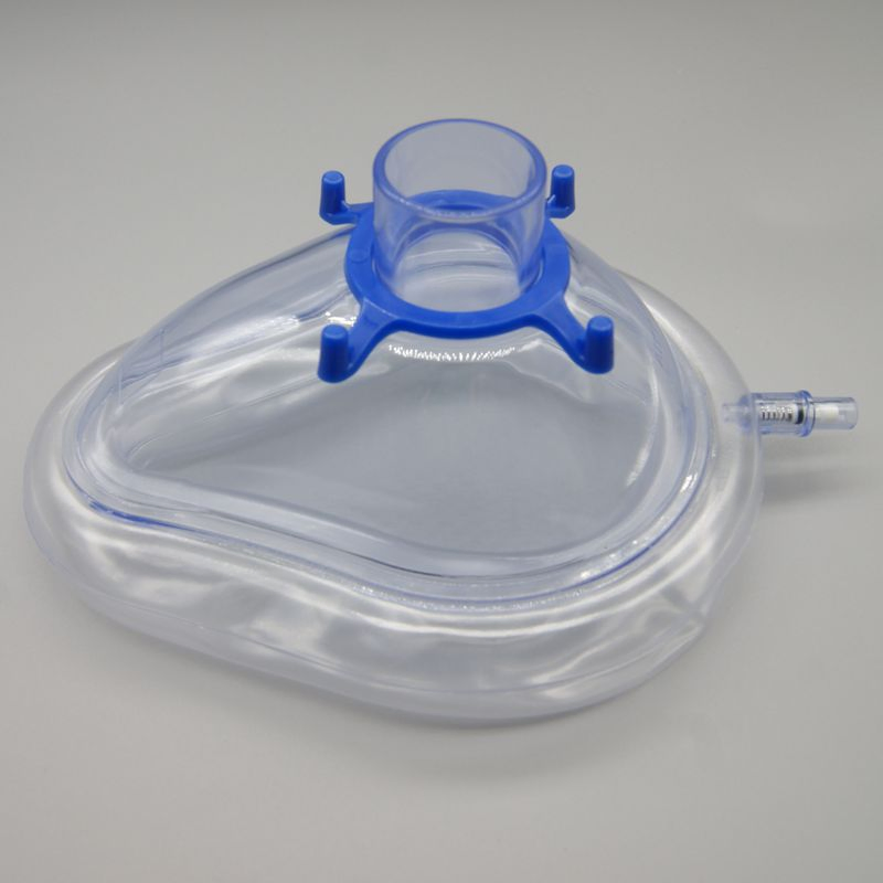 Disposable Medical Consumables Single Person Use Soft Medical PVC Anesthesia Mask with Air Cushion