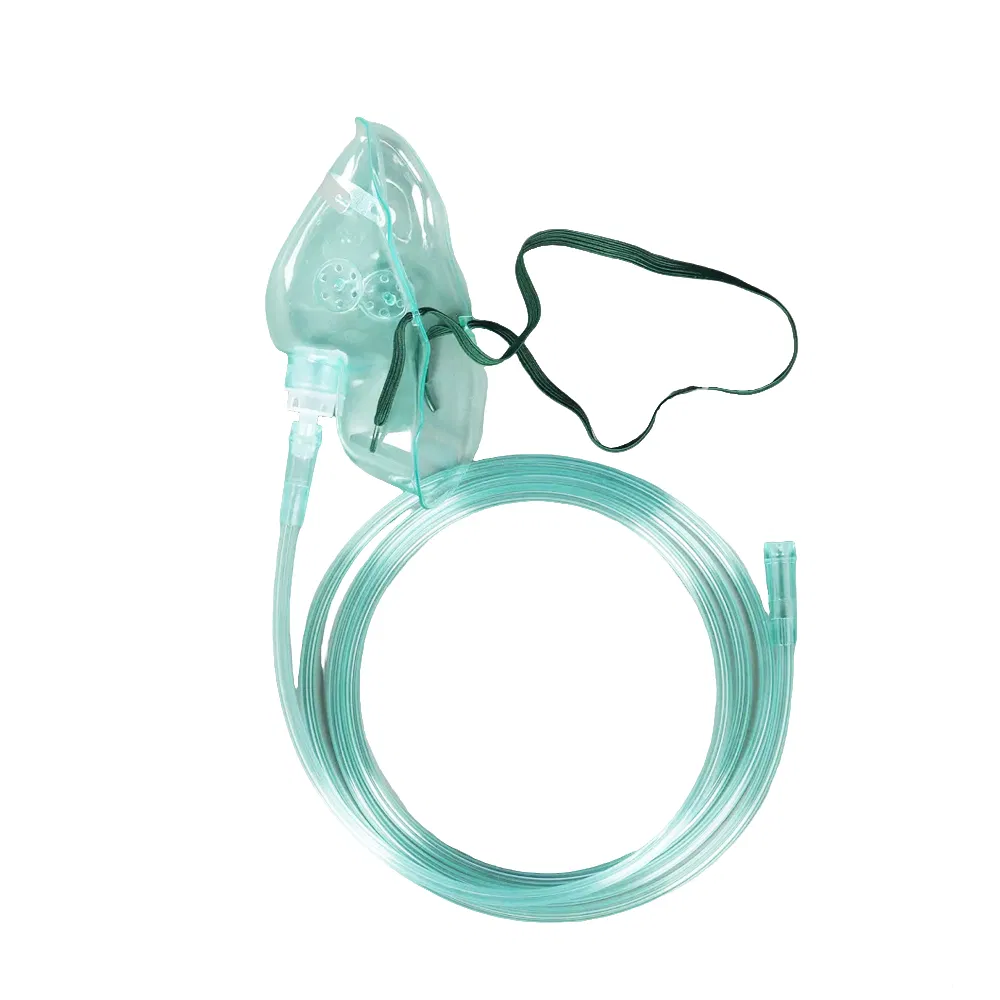 Medical PVC Oxygen Mask Adult and Child Sizes Suitable for Portable Home Oxygen Therapy