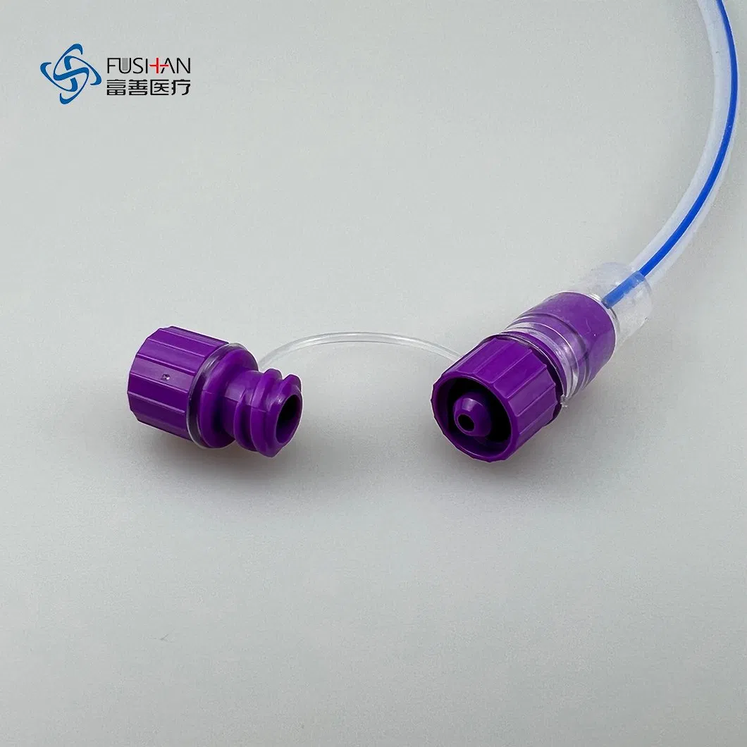 Disposable Sterile Medical Supplies Silicone Gastro-Duodenal Stomach Ng Feeding Tube with ISO New Standard Luer Lock Connector 6/8/10/12/14/16/18fr