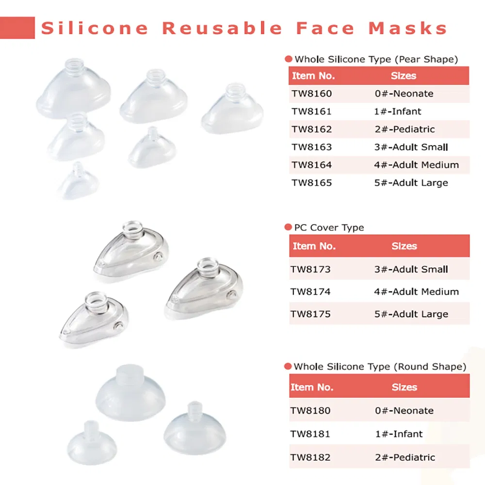 Silicone Anesthesia Mask