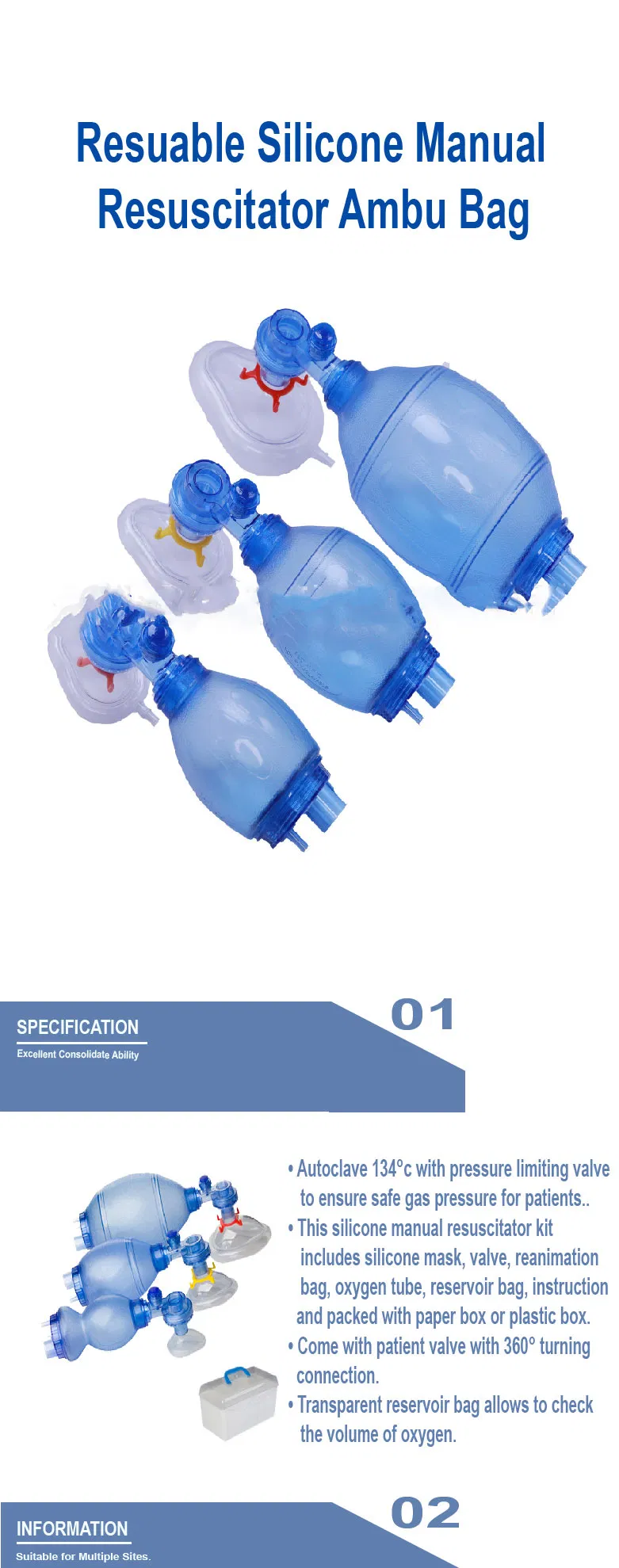 Ambu Bag Manual Resuscitator 1