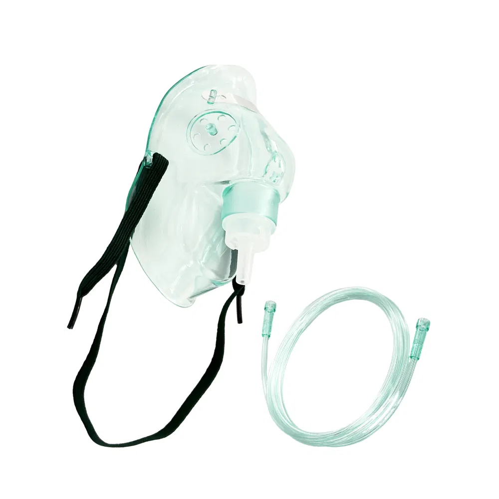 Medical PVC Oxygen Mask Adult and Child Sizes Suitable for Portable Home Oxygen Therapy