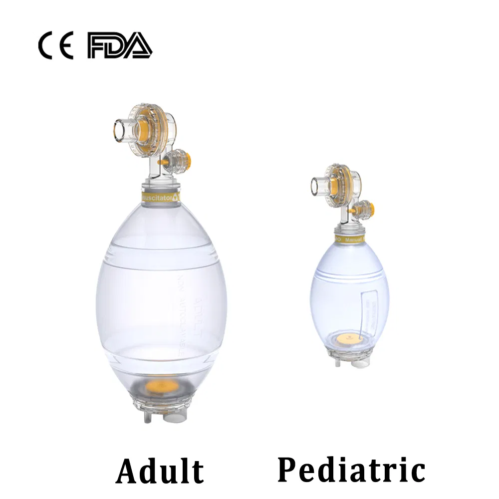 PVC Ambu Bag with PP Box PVC Manual Resuscitator Kit Set Factory with CE FDA for Adult Pediatric Children Size