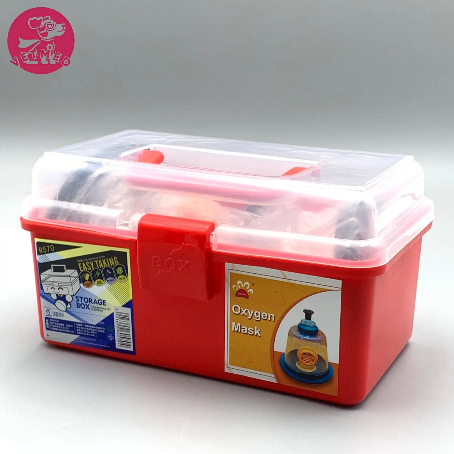 Veterinary Oxygen Mask Pet Oxygen Therapy Mask Breathing Kit for Animal Health