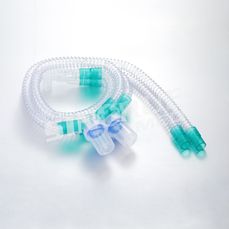 Hospital 1.5m 1.8m Disposable Medical Reinforced Anesthesia Breathing Circuit