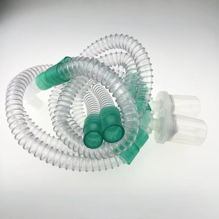 Hospital Supply Disposable Corrugated Tube Ventilator Circuit Use Machine Smoothbore Breathing Circuit