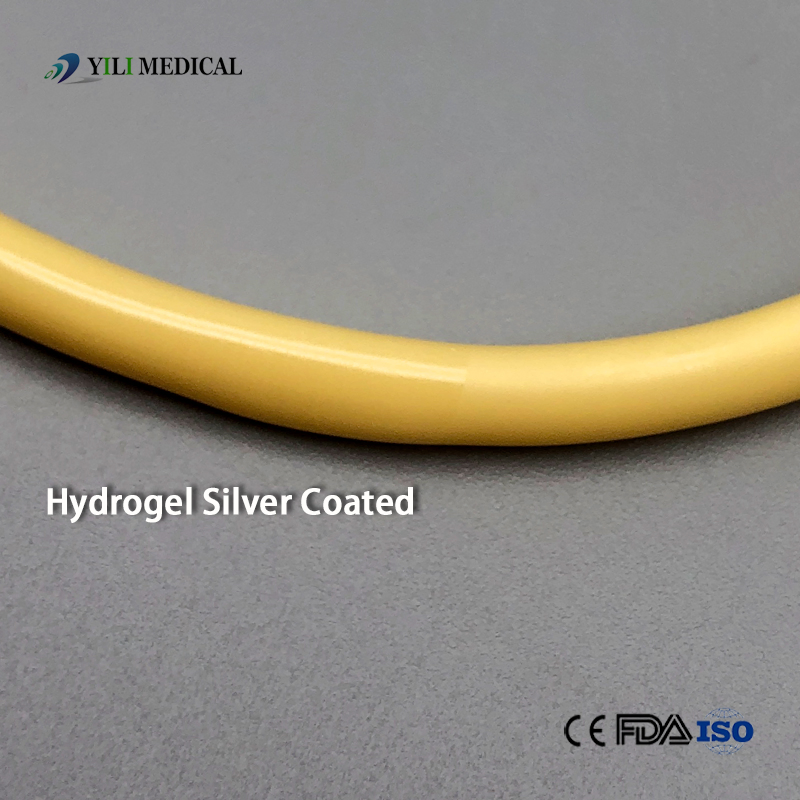 Yili Medical Supply Hospital Use 2/3 Way Silicon Coated Latex Foley Balloon Urethral Urine Drainage Catheter