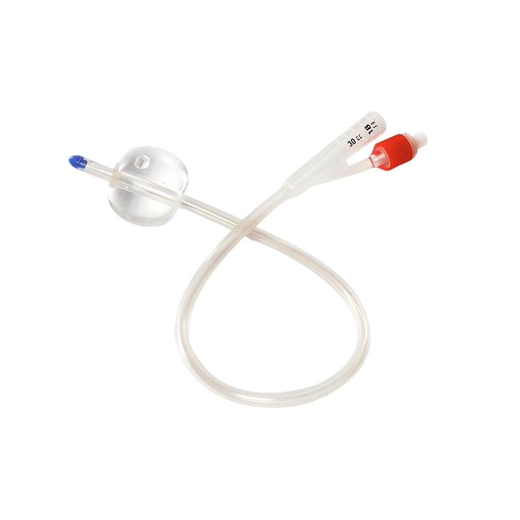 ISO CE Certified Medical Urinary Drainage 2 Way 3 Way 4 Silicone Latex Free Disposable Balloon Silicone Foley Catheters