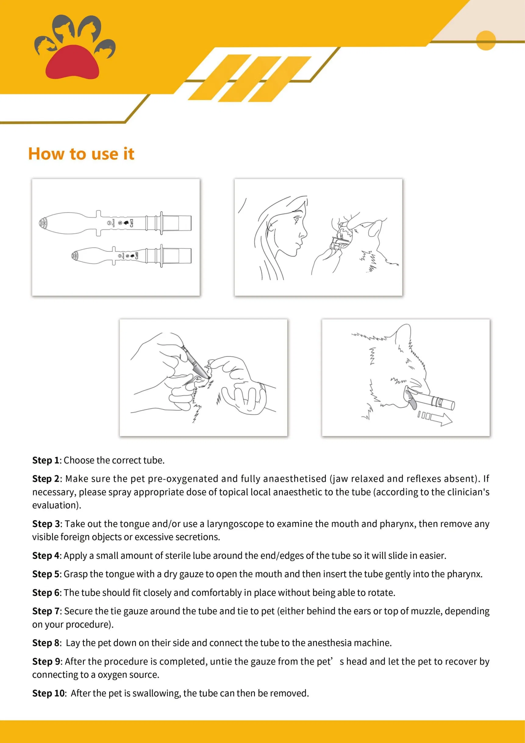 Veterinary Blind Intubation Tube 3
