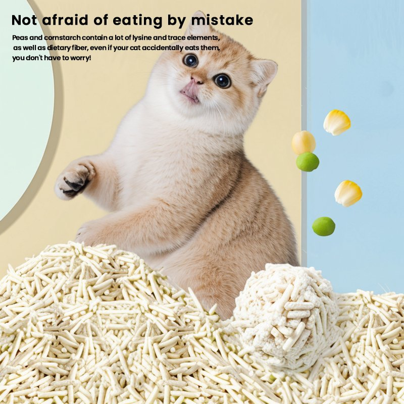 Precio al por mayor de Haifang OEM/ODM arena para gatos de grano de pino aglomerante, cristal natural, arena para gatos de maíz, biodegradable y flushable, arena para gatos de tofu natural