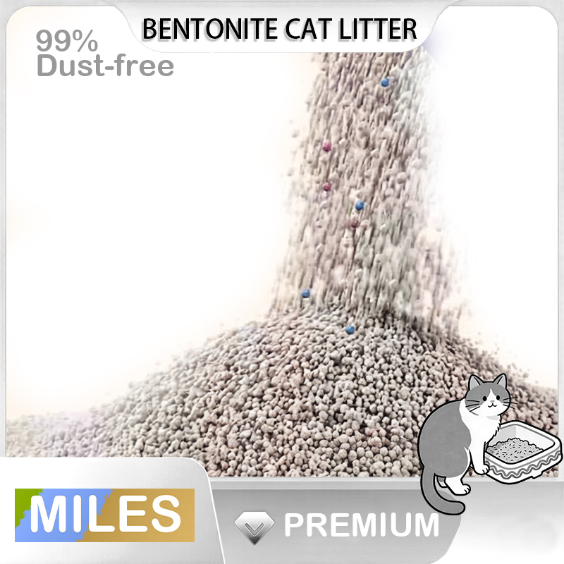 Arena de Bentonita de Bajo Polvo para Gatos