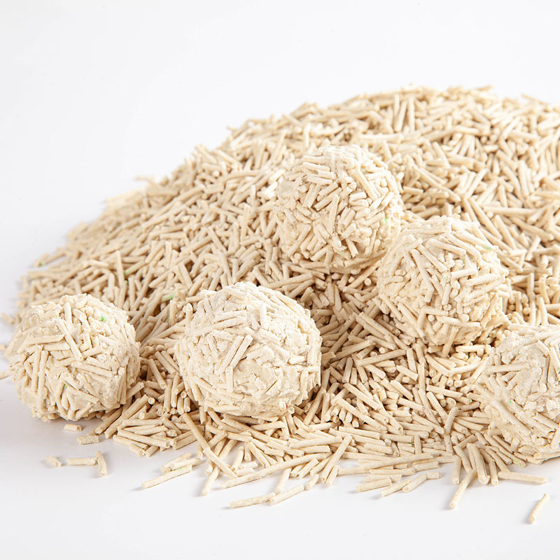 Productos para mascotas a base de fibra de soya natural, arena para inodoro de alta absorción, arena para gatos de tofu