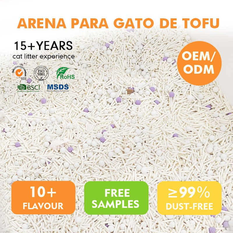 OEM ODM Arena Para Gato Fábrica Desodorante Fácil De Limpiar