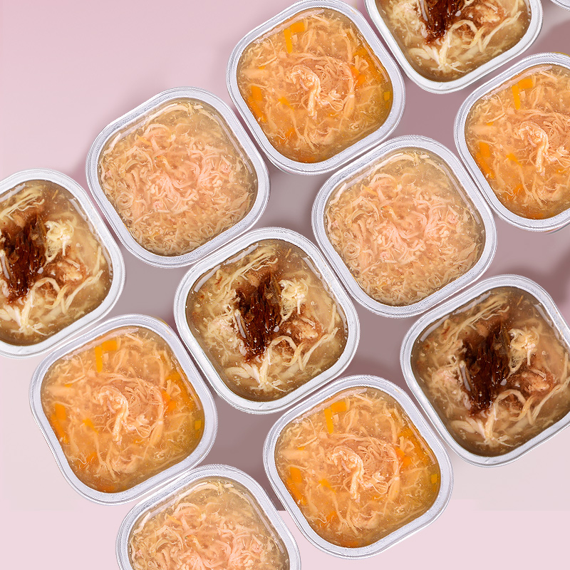 100% Comida Húmeda para Gatos Kittens con Salsa de Pollo Natural Real