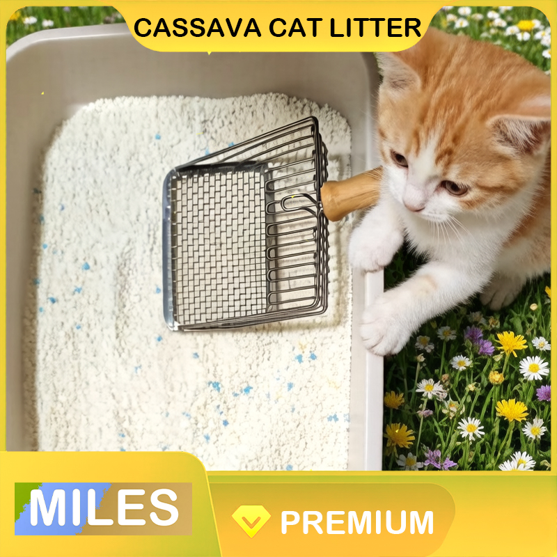 Arena Premium Aglutinante para Gato Sin Polvo y Flushable con Yuca