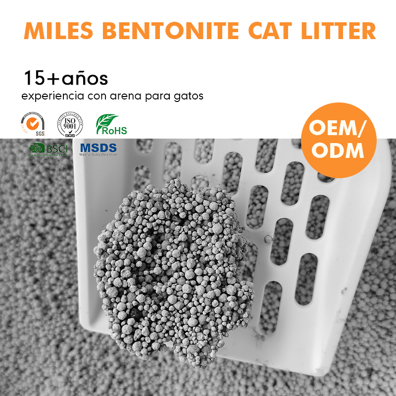Soluciones de limpieza para mascotas de bentonita seguras y saludables Arena para gatos de bentonita