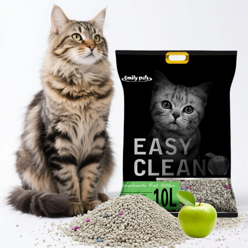 Arena de Gato de Bentonita Natural 100% Absorción Aglomerante Aroma a Lavanda Arena para Gatos