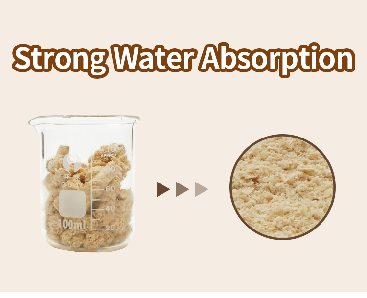 Pino de madera ecológica pellet basura de gato para una absorción óptima