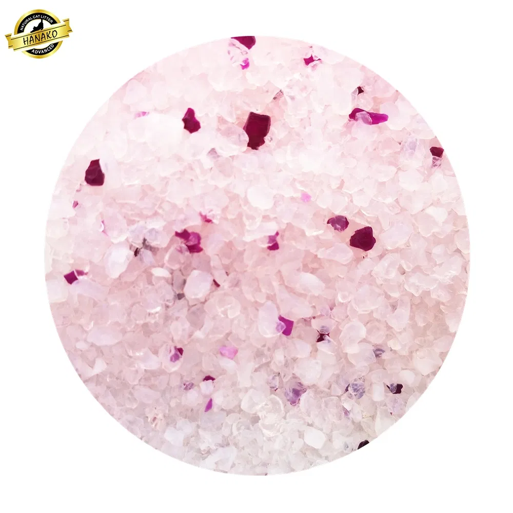 Venta al por mayor Eco Amigable 1-8mm Granular No Agrupante Gel de Sílice Cristal para Gatos