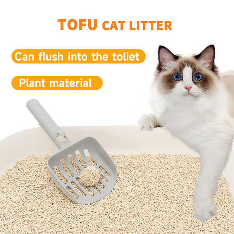 Productos para mascotas a granel sin polvo, materiales naturales, arena para gatos de tofu, suministros para mascotas