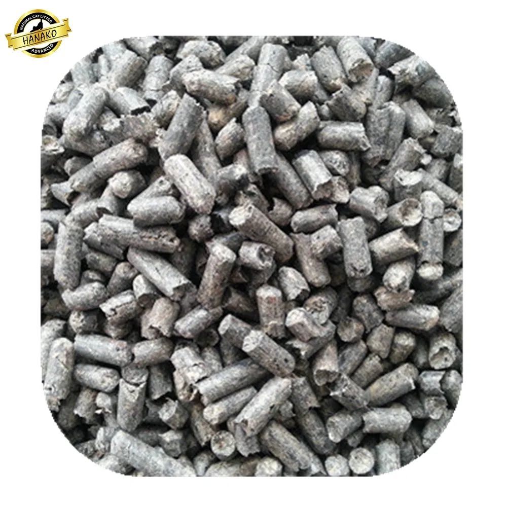 Arena para gatos de pino activada con carbón, natural, a granel, aglomerante y desechable