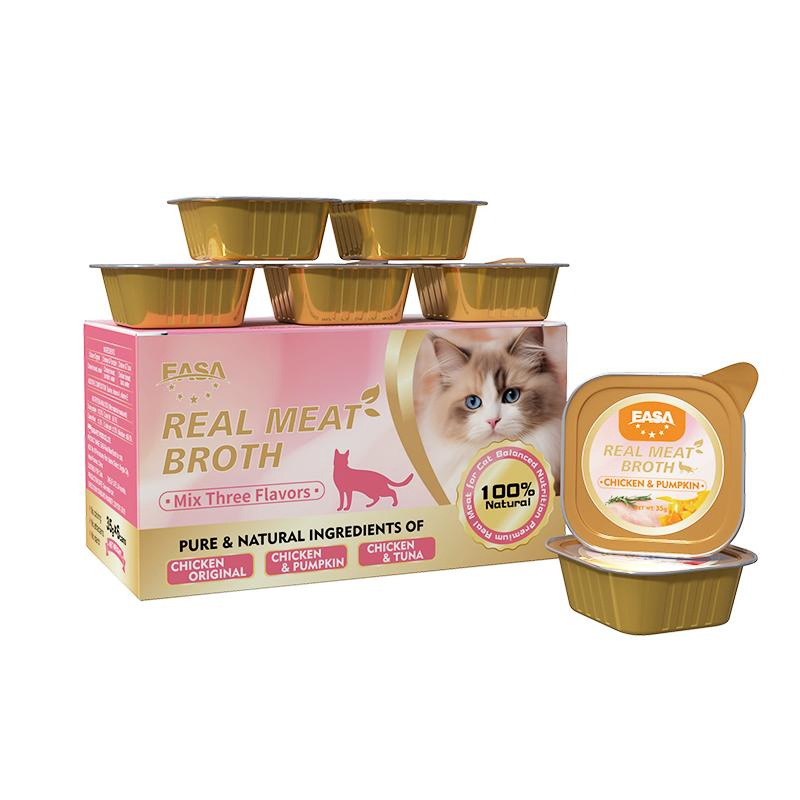 100% Comida Húmeda para Gatos Kittens con Salsa de Pollo Natural Real
