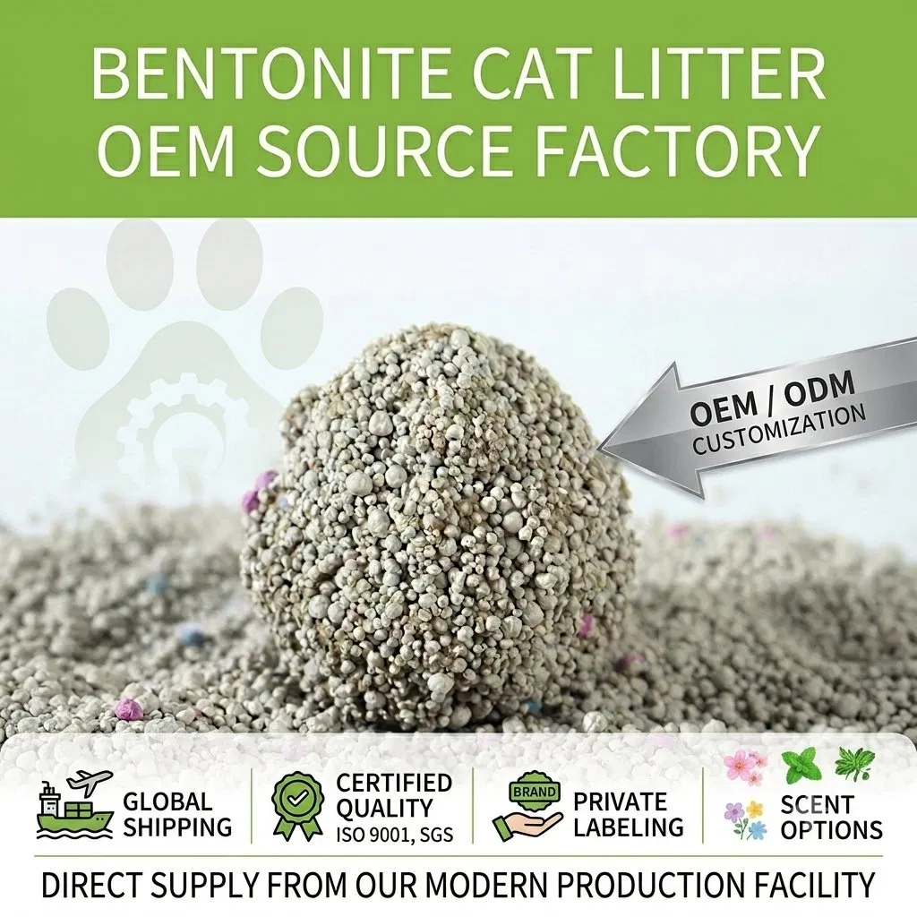 Arena para gatos de bentonita premium, aglomeración fuerte, libre de polvo, durabilidad fuerte, control de olores, mineral natural, arena sin fragancia