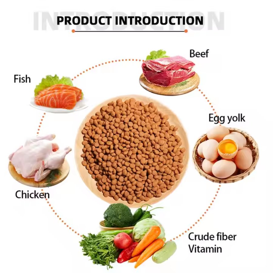 Alimento seco natural para gatos y perros adultos