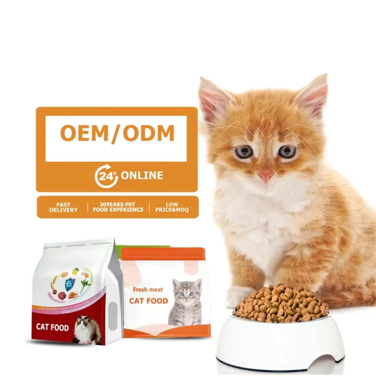 Comida seca para gatos cachorros natural saludable sin granos