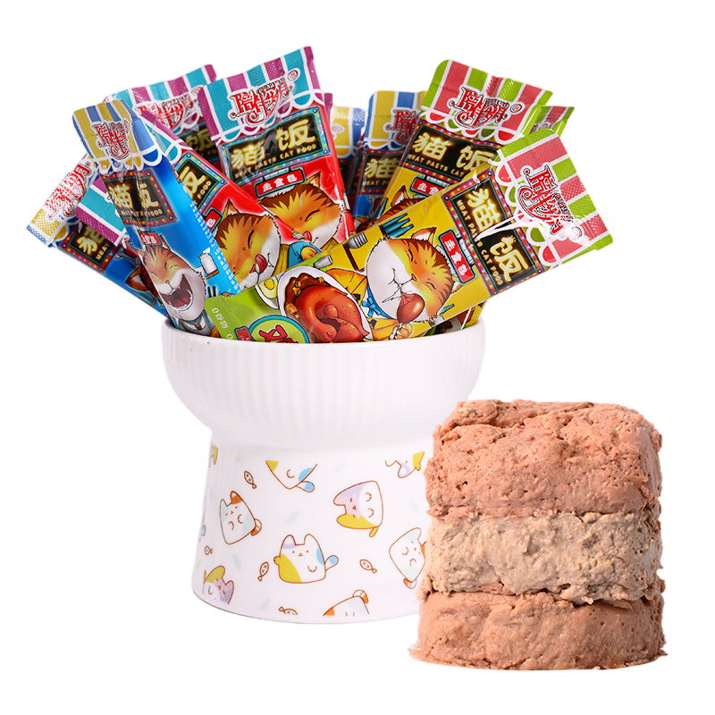 Petime Pasta Cremosa de Carne Comida Húmeda para Gatos de Res y Zanahorias 50g Delicias Nutritivas e Hidratantes para Gatitos y Gatos Adultos