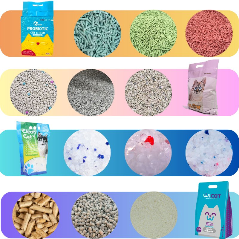 Venta Caliente Buena Calidad Planta Kitty 100% Arena para Gatos de Madera de Pino Natural Ecológica con Aroma a Limón, Manzana y Lavanda