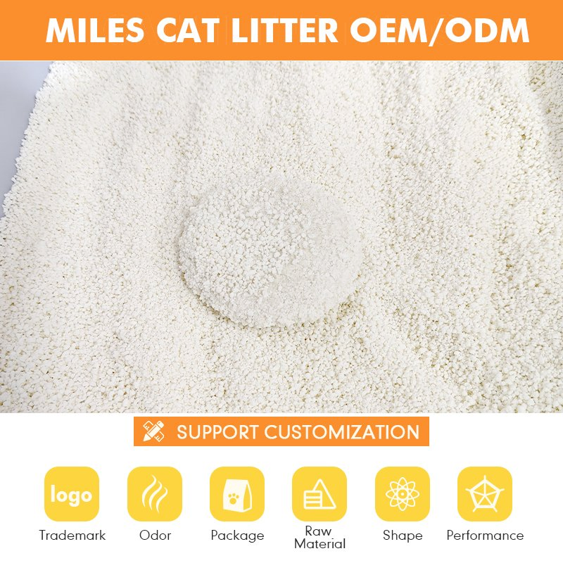 Arena para gatos de yuca biodegradable y flushable con aroma original