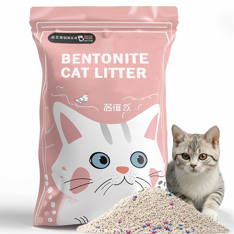Arena para gatos de bentonita premium con aroma natural a limón, bloqueo de olores, fuerte aglomeración, libre de polvo, ecológica, servicios personalizables OEM/ODM para suministros para mascotas
