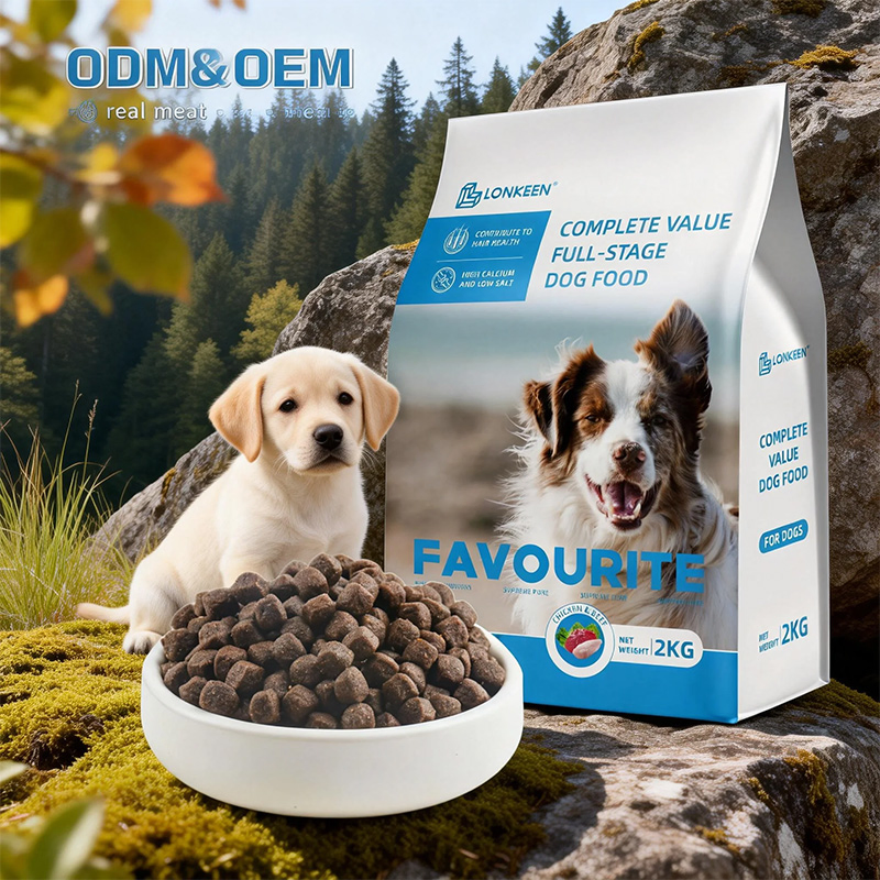 Comida seca para perros de pescado fresco, alta en proteínas y libre de granos con sabor a carne de res 500g