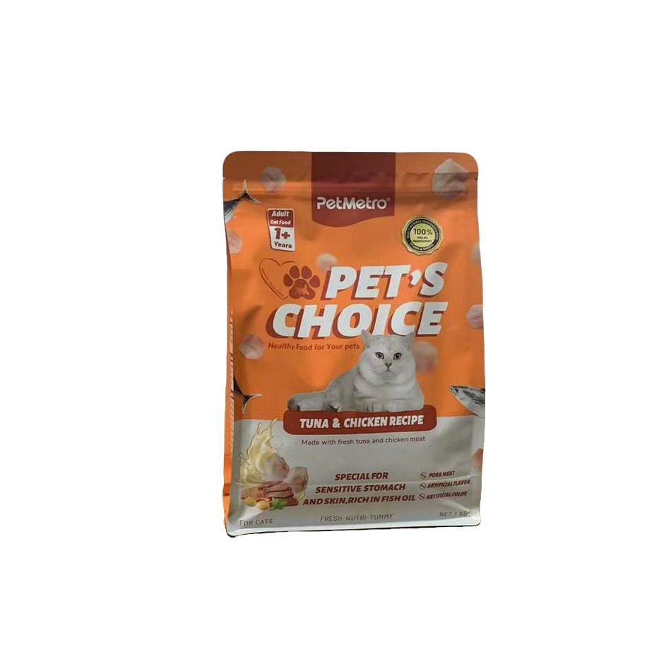Alimento seco para gatos adultos con alto contenido de proteínas y carne real