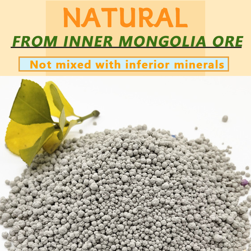 Precio de fábrica, protección ambiental natural, aglutinante rápido, alta absorción, soluble en agua, libre de polvo, biodegradable, no tóxico, arena para gatos de bentonita de alta calidad