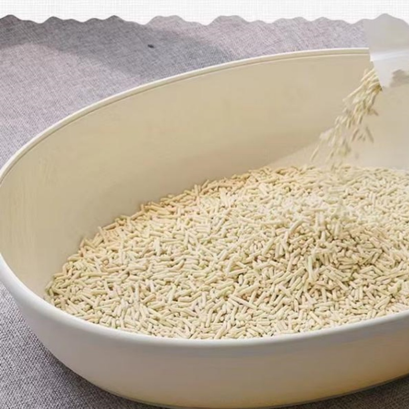 Productos para mascotas a granel sin polvo, materiales naturales, arena para gatos de tofu, suministros para mascotas