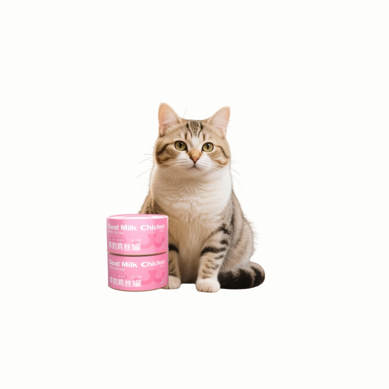 Comida húmeda nutritiva de leche de cabra para gatitos y gatos mayores