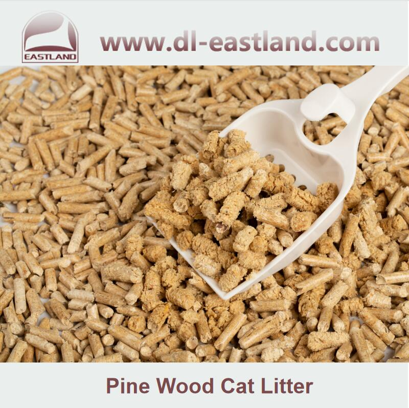 Fácil de manejar, duradero, arena para gatos de madera de pino