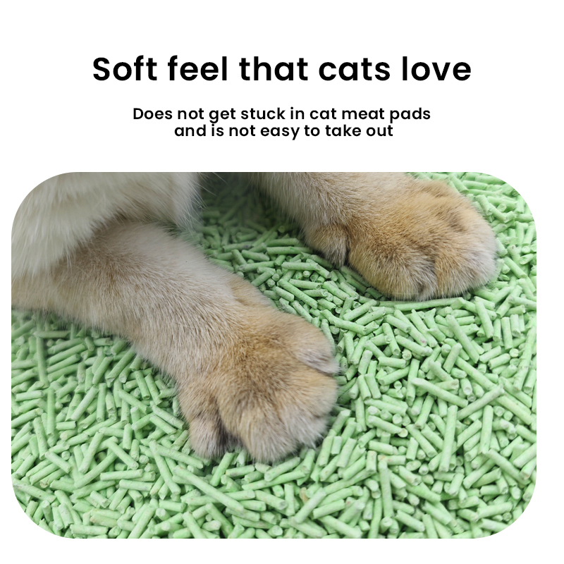 OEM/ODM Alta Calidad y Bajo Precio A Granel Arena para Gatos de Tofu Súper Absorbente Sin Aglomeración Bajo Consumo Arena de Limpieza