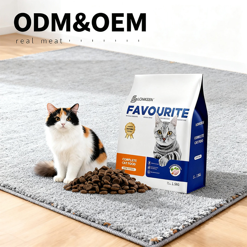 Comida seca para gatos adultos para huesos fuertes, buena salud, mejor visión