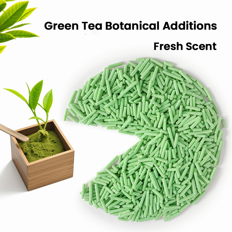 Arena para gatos de tofu, libre de polvo, aglomerante, desechable, hecha de material vegetal ecológico, control de olores, sin polvo, segura para lamer, aroma a capuchino, gran volumen