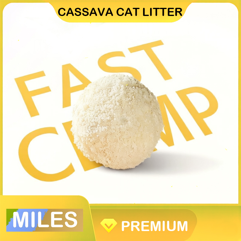 Arena Premium Aglutinante para Gato Sin Polvo y Flushable con Yuca