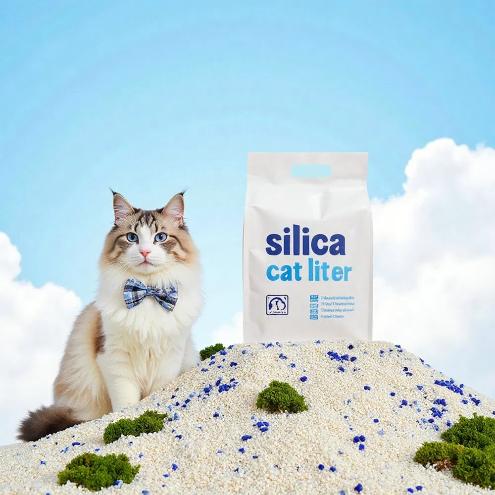 Proveedor Orgánico Mayorista de Productos de Belleza Arena para Gatos Nala Arena para Gatos Autolimpiante de Rápido Agrupamiento OEM Gel de Silica Cristal para Gatos