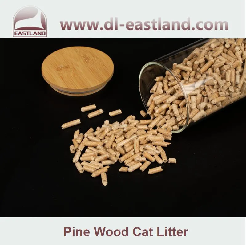 Arena para gatos de madera de pino